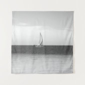 Tenture Voile dans la mer des Caraïbes 2 #art #travel (Devant)