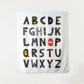 Tenture Voitures Alphabet Nursery Salle Enfants (Devant)