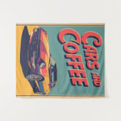 Tenture voitures et café (Devant (Horizontal))