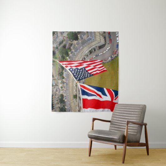 Tenture Vol À Ballons À Air Chaud Au-Dessus Du Bain. (En situation)