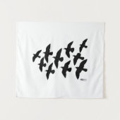 Tenture Vol de pigeons (Devant (Horizontal))