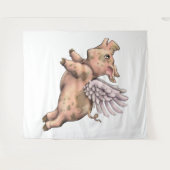 Tenture Voler des porcs (Devant (Horizontal))
