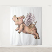 Tenture Voler des porcs (Devant)