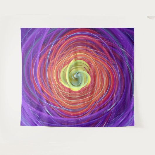 Tenture vortex floral (Devant (Horizontal))