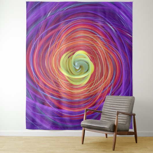 Tenture vortex floral (En situation)