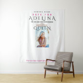 Tenture Vote Homecoming Queen Pink HOCO Contexte photo (En situation)