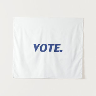 Tenture "Voter" bleu blanc
