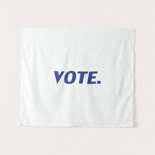 Tenture "Voter" bleu blanc (Devant (Horizontal))