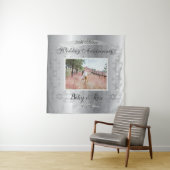 Tenture Votre 25e anniversaire de Mariage d'argent (En situation)