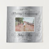 Tenture Votre 25e anniversaire de Mariage d'argent (Devant)