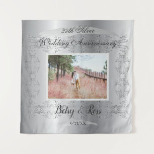 Tenture Votre 25e anniversaire de mariage d'argent