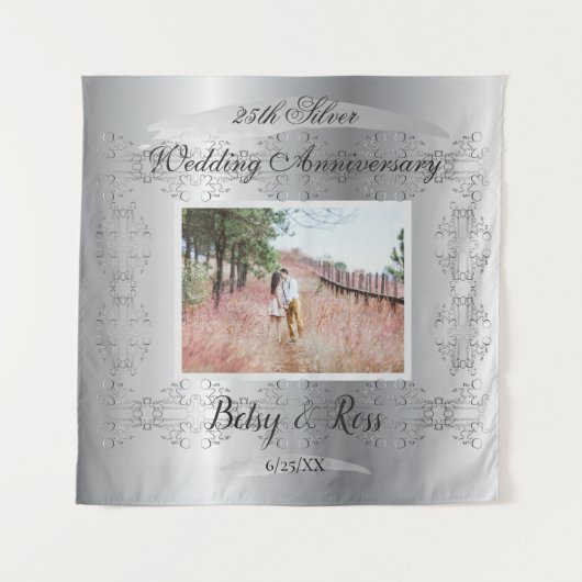 Tenture Votre 25e anniversaire de mariage de papier (Devant)