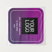 Tenture Votre logo et lumière élégante à Ombre violet fonc (Devant (Horizontal))