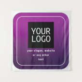 Tenture Votre logo et lumière élégante à Ombre violet fonc (Devant)