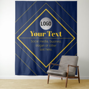 Tenture Votre logo et modèle de design personnalisable