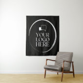 Tenture Votre logo ici moderne (En situation)
