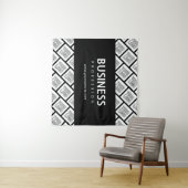 Tenture Votre logo Motif et nom commercial modifiable (En situation (horizontale))