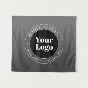 Tenture Votre logo ou design d'entreprise & texte modifiab