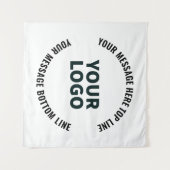 Tenture Votre logo ou image | Texte éditable gras (Devant (Horizontal))