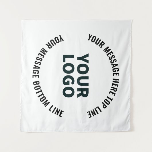 Tenture Votre logo ou image | Texte modifié en gras (Devant (Horizontal))