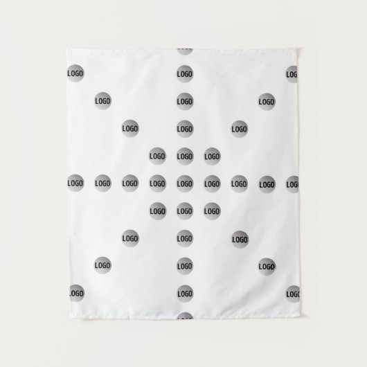 Tenture Votre logo ou toute image téléchargée | Motif étoi (Devant)