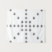 Tenture Votre logo ou toute image téléchargée | Motif étoi (Devant (Horizontal))