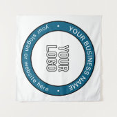 Tenture Votre logo ou votre conception et votre texte circ (Devant (Horizontal))