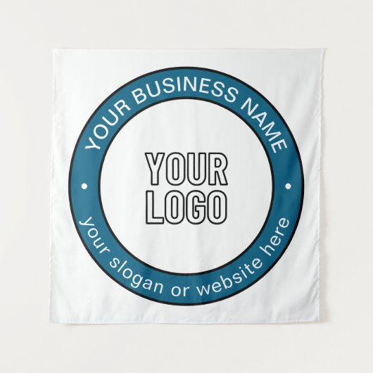 Tenture Votre logo ou votre conception et votre texte circ (Devant)