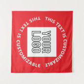 Tenture Votre logo/toute image téléchargée et tout texte c (Devant (Horizontal))