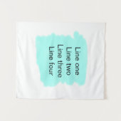 Tenture Votre message ici ajoutez le nom de texte monogram (Devant (Horizontal))