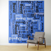 Tenture Votre NOM Fête Signer Étape et répéter Anniversair (En situation)