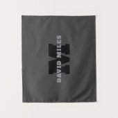 Tenture Votre nom ou nom commercial | Masculine moderne Gr (Devant)