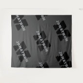 Tenture Votre nom ou nom commercial | Masculine moderne Gr (Devant (Horizontal))