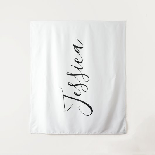 Tenture Votre nom | Script élégant (Devant)