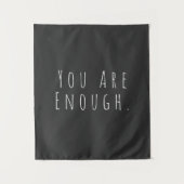 Tenture VOUS EN ÊTES ASSEZ | Graphique d'art Word inspirat (Devant)