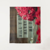 Tenture Vous épouserez-moi ? Demande en mariage (Devant)