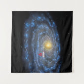 Tenture Vous êtes ici : Carte Milky Way (Devant (Horizontal))