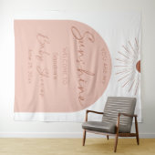 Tenture Vous êtes ma douche de bébé soleil Boho (En situation (horizontale))