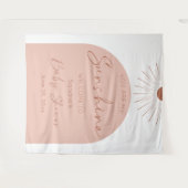 Tenture Vous êtes ma douche de bébé soleil Boho (Devant (Horizontal))