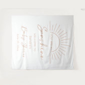 Tenture Vous Êtes Mon Baby shower Sunshine Boho (Devant (Horizontal))