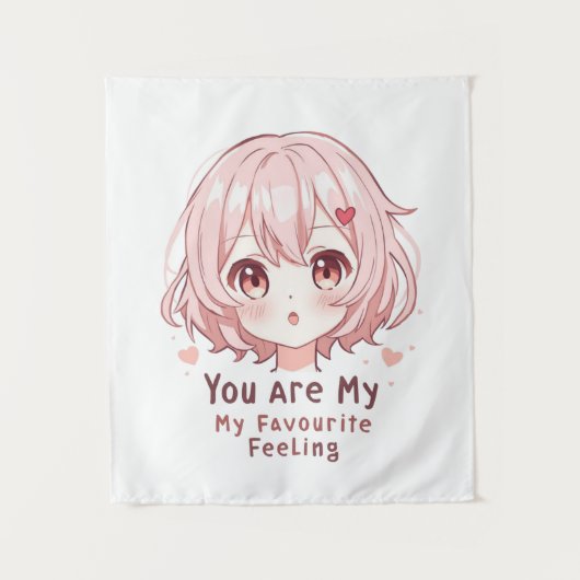 Tenture Vous êtes mon sentiment préféré (Devant)