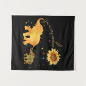 Tenture Vous êtes mon Sunshine tournesol Elephant Autisme (Devant (Horizontal))