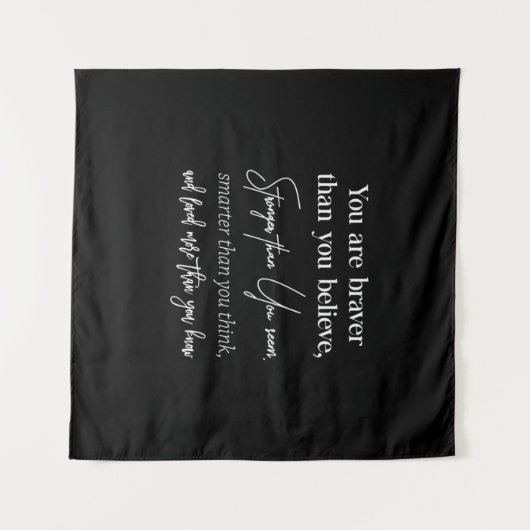 Tenture vous êtes plus courageux que vous ne croyez plus (Devant (Horizontal))