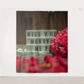 Tenture Vous m'épouserez ? Demande en mariage (Devant)