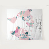 Tenture Voyage de Miss à Mrs Fond de Mariage (Devant (Horizontal))