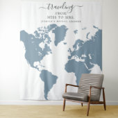 Tenture Voyage de Miss à Mrs Fond de Mariée (En situation)