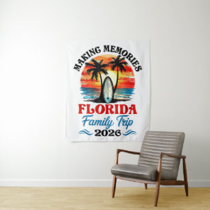 Tenture Voyage de vacances en famille en Floride vintage 2