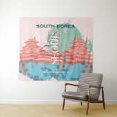 Tenture Voyage en Corée du Sud Art (En situation (horizontale))