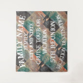 Tenture Voyage en famille Croisière Bateau Groupe Réunion (Devant)