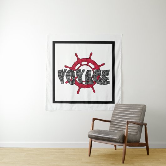 Tenture Voyage, mer (En situation)